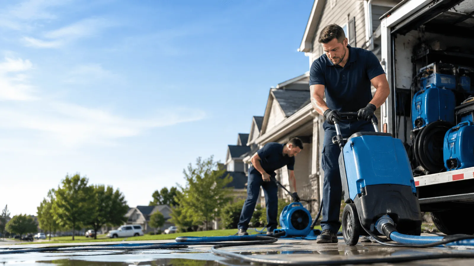 Dehumidification being performed in Birchwood, TN